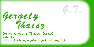 gergely thaisz business card
